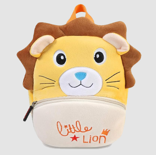 Frantic Kids Velvet School Bag Plush Backpack Baby Girl Preschool Bags Ideal for Baby Boy & Girl Picnic Bags (2-5 Years)