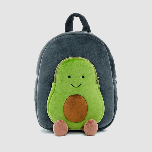 HappyChild Kids School Bag for Boys and Girls, Cute Soft Plush Preschool Animal Cartoon Mini Backpack Little kids bags for 2-5 years